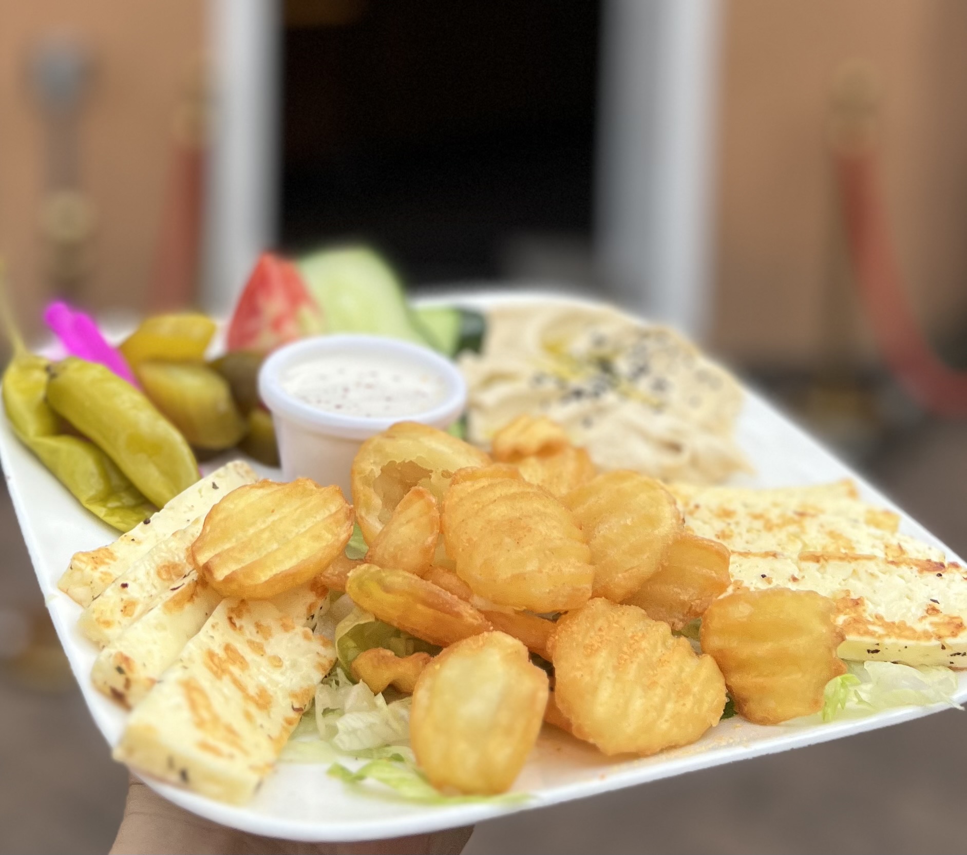 Gegrillter Halloumi Teller