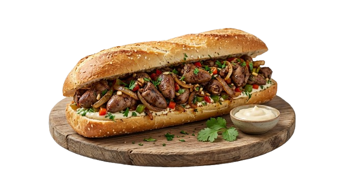 Hähnchenleber Sandwich
