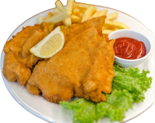 Paniertes Hähnchenschnitzel (Escalope)