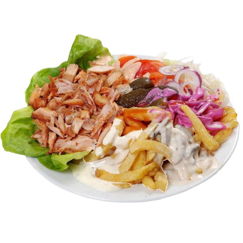 Shawarma Teller streifen