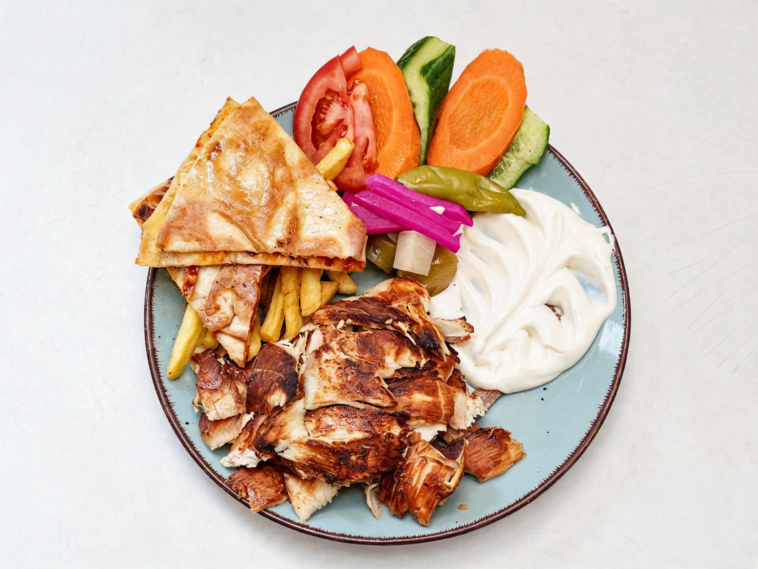 Shawarma Teller streifen